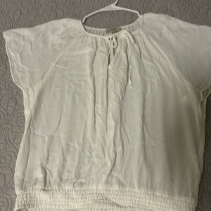 Loft Gauze blouse.  Flouncy sleeves.  Summer. XL